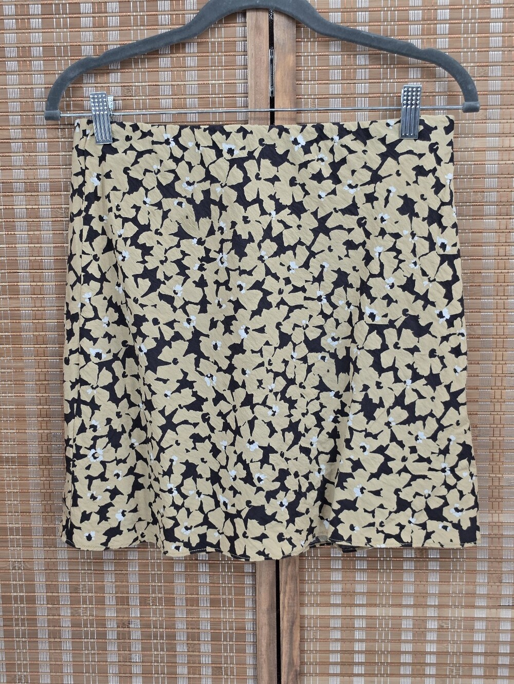 ☆ Madewell Ditzy Floral Print Mini Skirt Yellow and Black Size 4